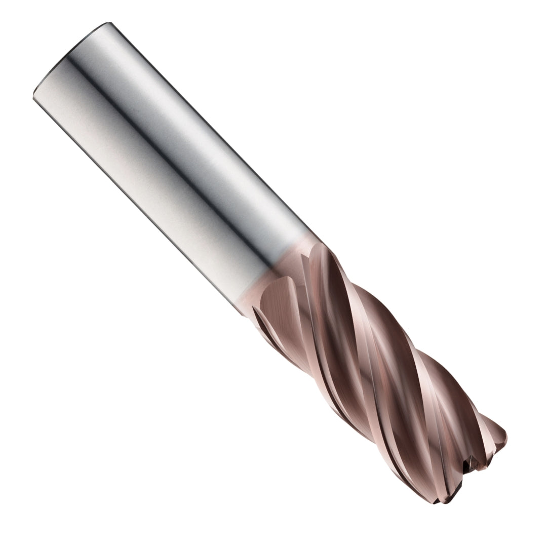 Fresa Terminale In Carburo 1/2 5 Flauti Alte Prestazioni 0,030 Raggio Angolare AlCrN USA - Foto 2