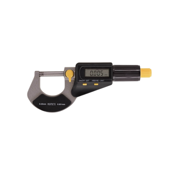 Micrometro Para Exteriores Digital 0-1/0-25 mm Asimeto